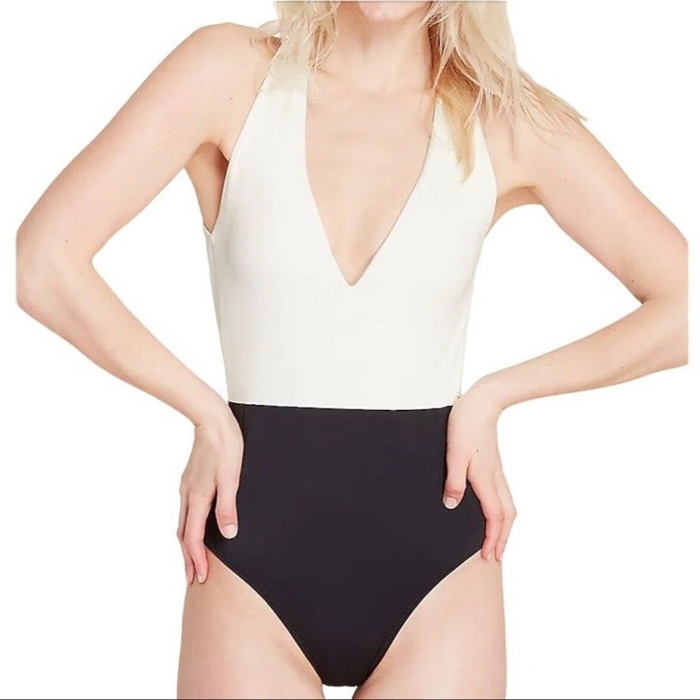 Summersalt “Deep Dive” Swimsuit Black & White sz 6